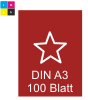Schreibtischunterlage DIN A3, 100 Blatt, 4/0 farbig bedruckt
