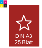 Schreibtischunterlage DIN A3, 25 Blatt, 4/0 farbig bedruckt